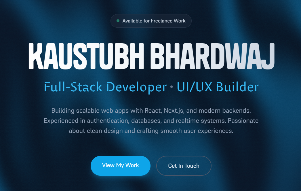 Personal Portfolio Website